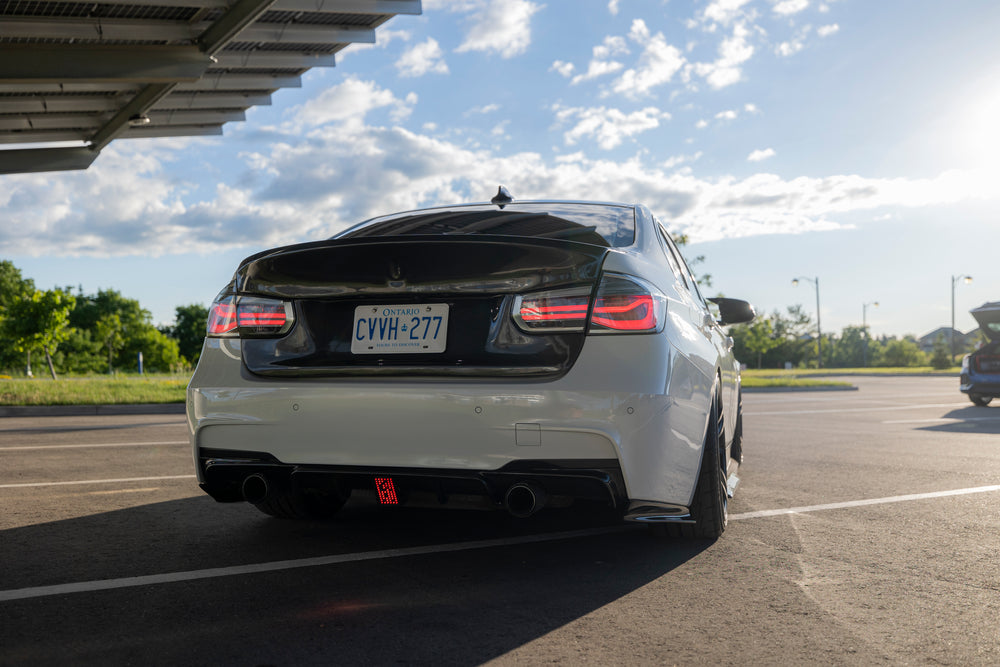 Carbon Fiber Diffuser w/ Brake Light - BMW F30 3 Series