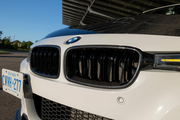 Dual Slat Carbon Fiber Grilles - BMW F Chassis