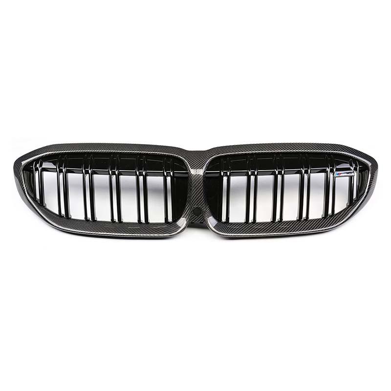 Carbon Fiber Dual Slat Front Grilles - BMW G20 / G28 3 Series