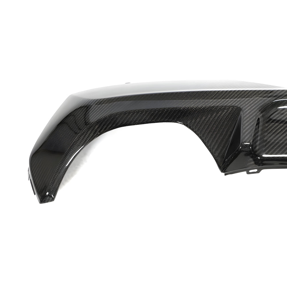 V1 Style Dry Carbon Fiber Rear Diffuser - G22 4 Series 4 Series