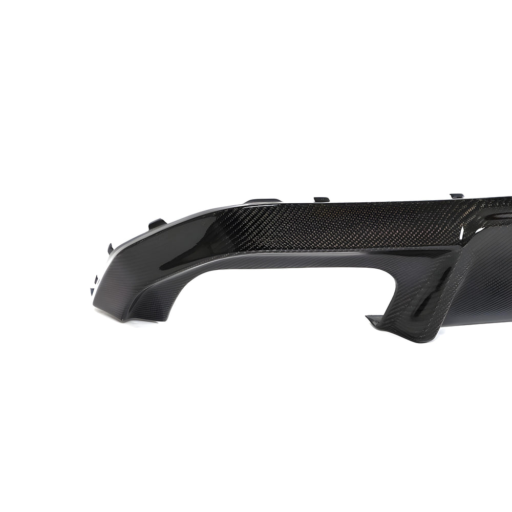 M Style Carbon Fiber Rear Diffuser Quad Setup - BMW G26 4 Series