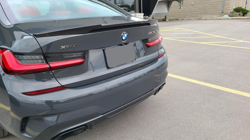 M4 Style High Kick Carbon Fiber Spoiler - BMW G20 3 Series / G80 M3