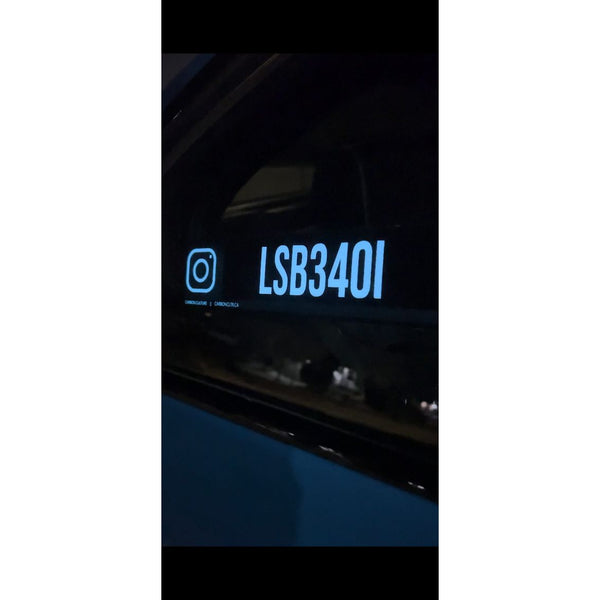 Custom EL Glow Sticker "YOURINSTAGRAM"