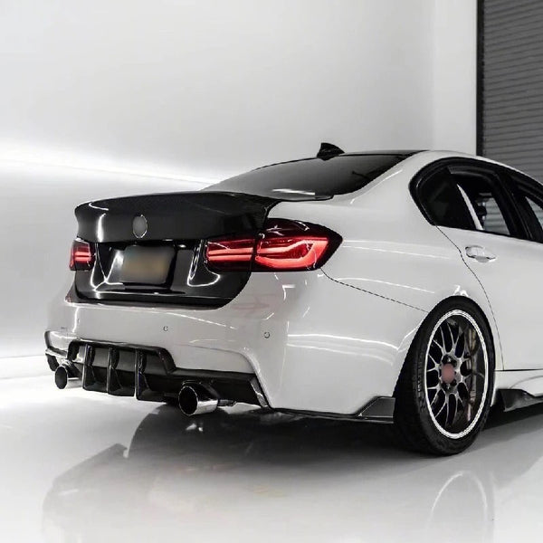 Carbon Fiber Aggressive Style Diffuser - BMW F30 3 Series