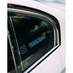 Custom EL Glow Sticker "YOURINSTAGRAM"